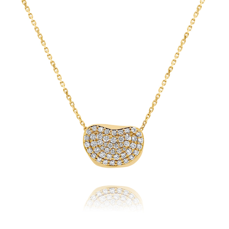 Diamond Pebble Necklace - Brilat