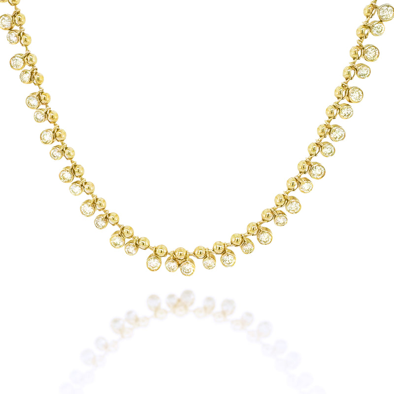Buoyant Diamond Gold Necklace