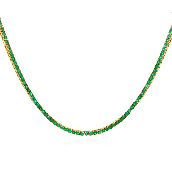 Emerald Tennis Necklace