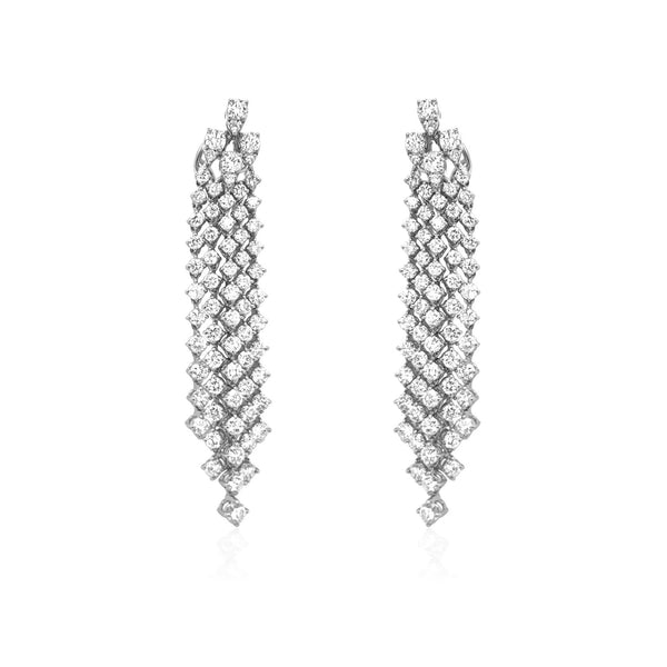 Important Diamond Cascade Earrings