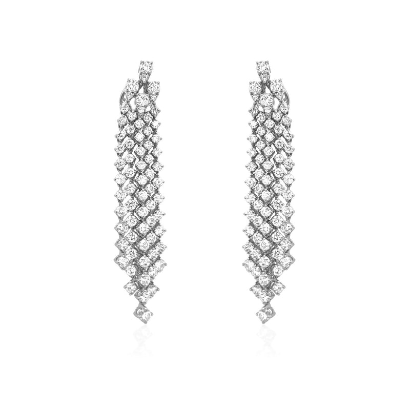 Important Diamond Cascade Earrings