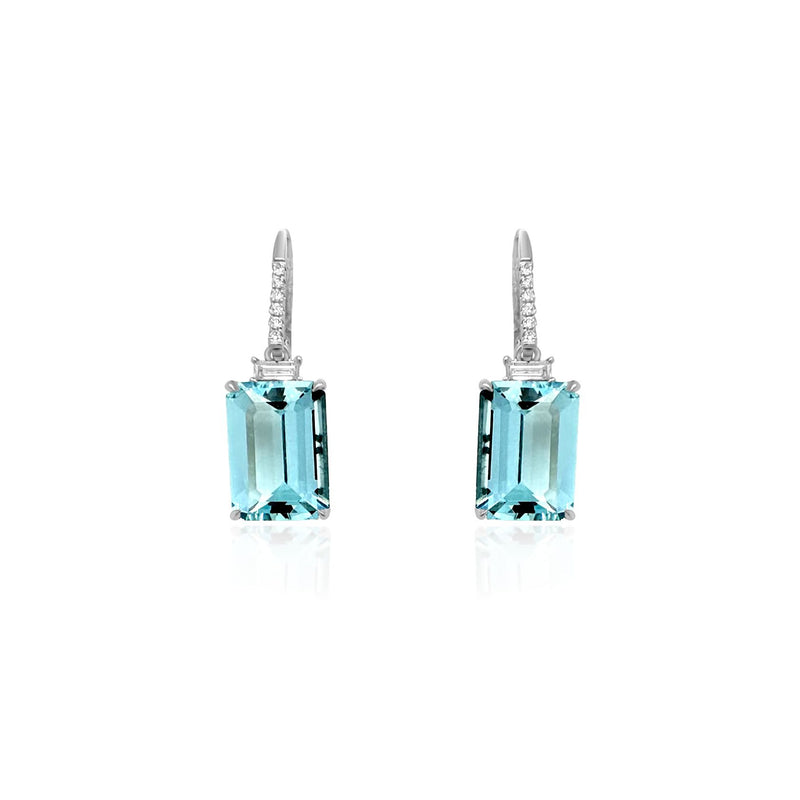 Important Aquamarine Earrings