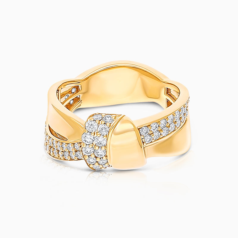 Knot Gold & Diamond Ring - Brilat
