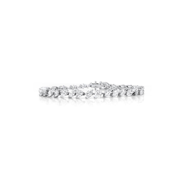 Marquise & Pear Mixed Shape Diamond Bracelet - Brilat