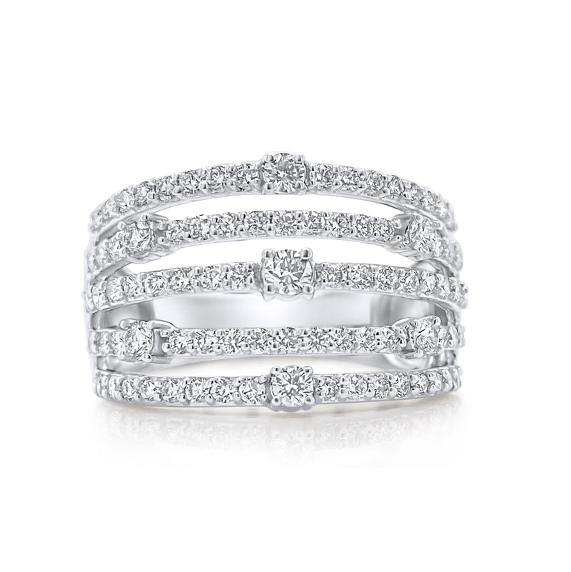 Diamond Linear Ring
