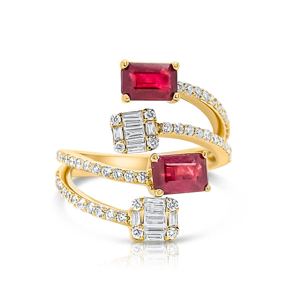 Ruby Wave Ring - Brilat