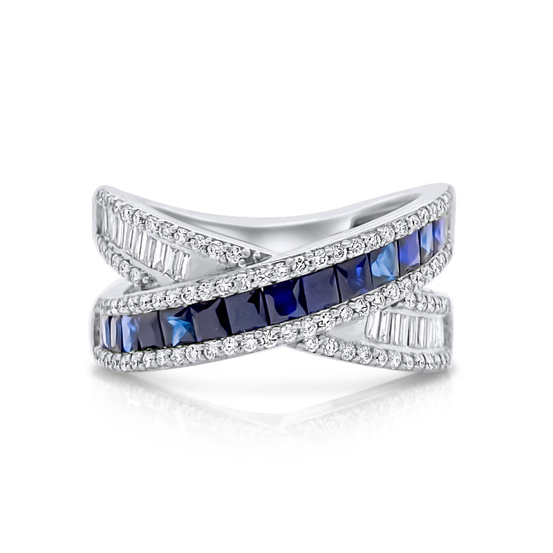 Sapphire Crossover Ring - Brilat