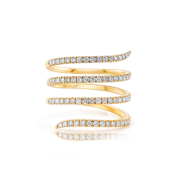 Spirale Gold & Diamond Ring