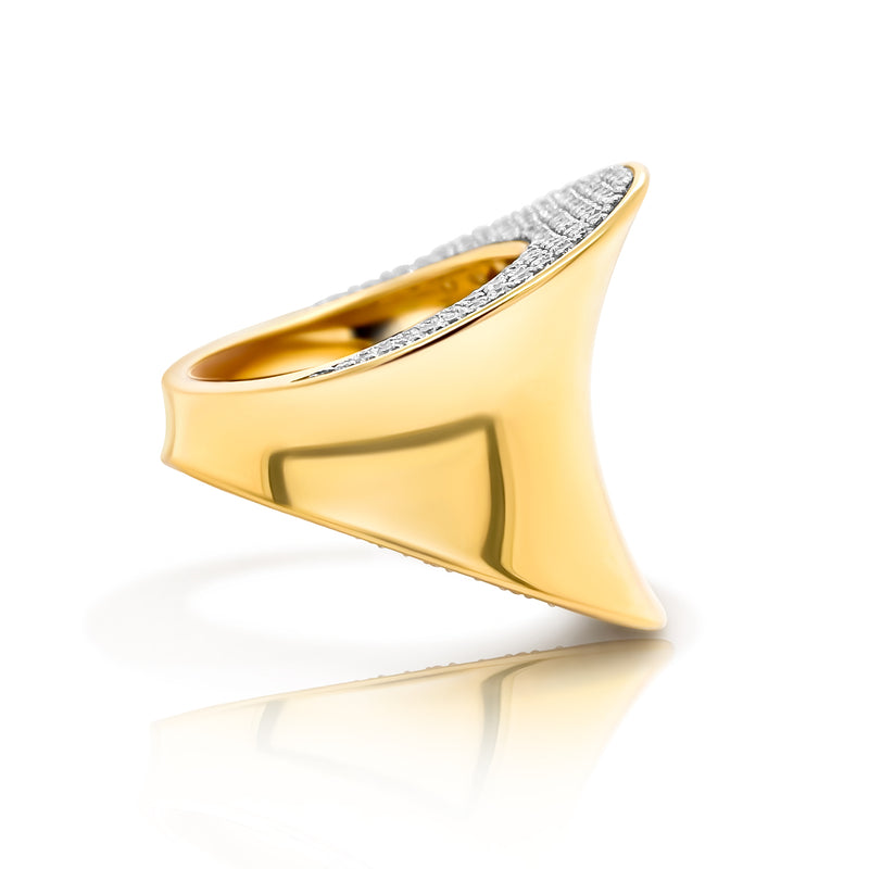 Bold Side Diamond Cocktail Ring
