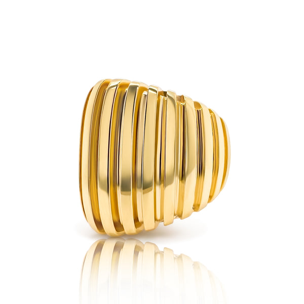 Paralel Gold Statement Ring