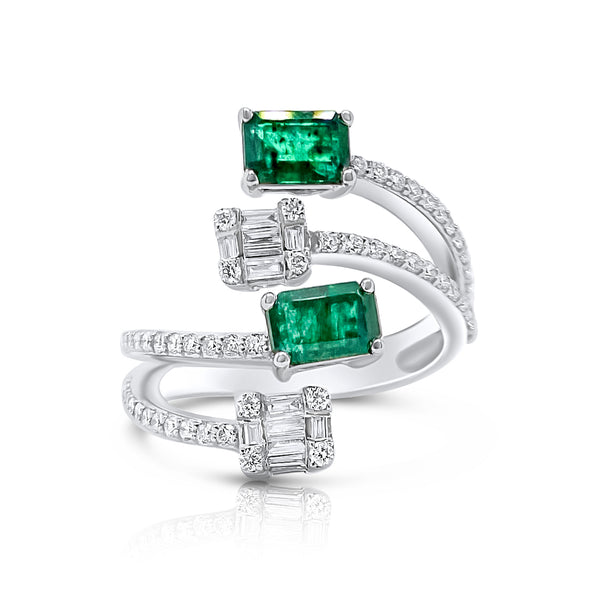 Emerald Wave Ring - Brilat