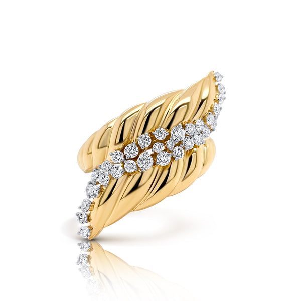 Yellow Gold Seashell Ring