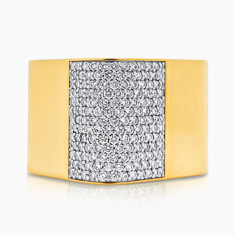 Yellow Gold Quadra Ring - Brilat