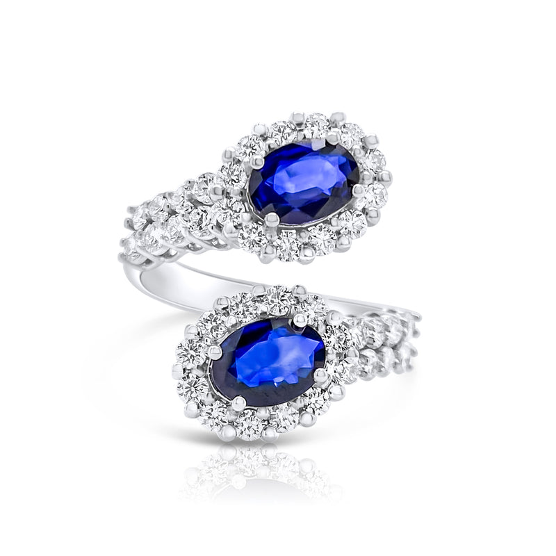 Classic Sapphire Spiral Ring - Brilat