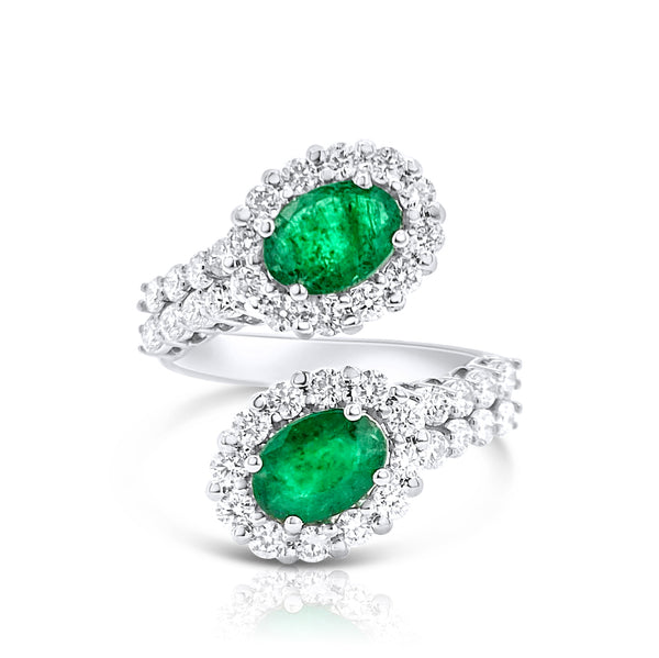 Classic Emerald Spiral Ring - Brilat