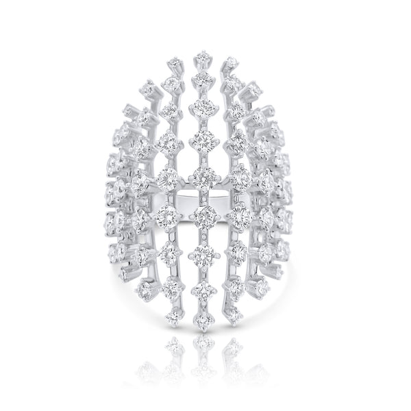 White gold Diamond mes ring - Brilat