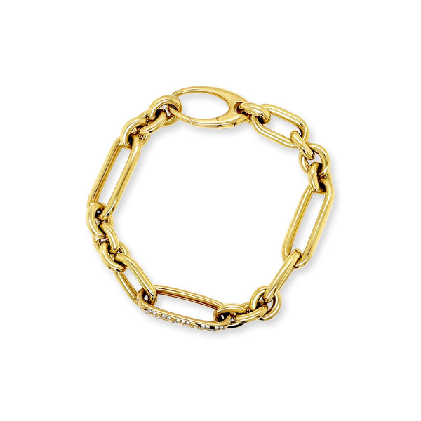 The Chunky Yellow Gold Link Bracelet