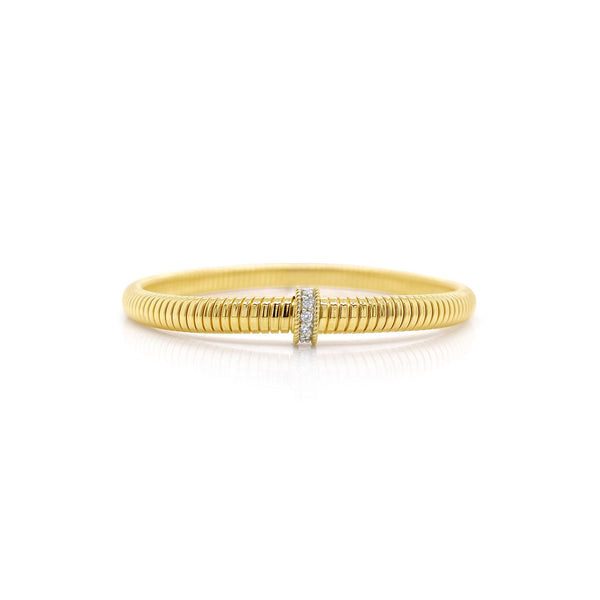 Gold Tubogas Stretch Bangle Bracelet