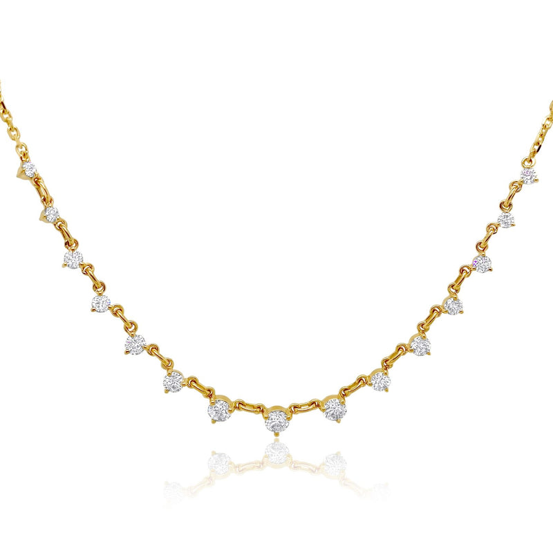 Floating Diamond Layering Necklace