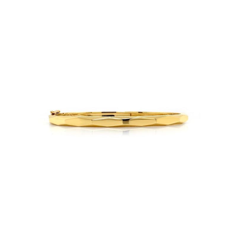 The Geoma Bangle in Yellow Gold