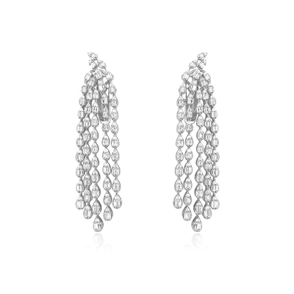 Important Diamond Cascade Earrings