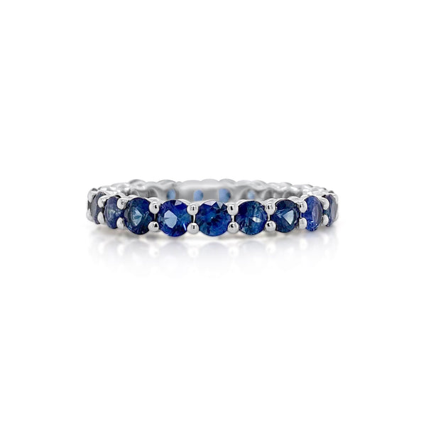 Classic Round Sapphire Eternity Band