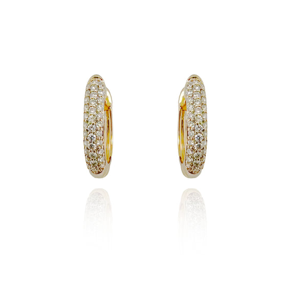 Petite Gold Diamond Stud Earrings