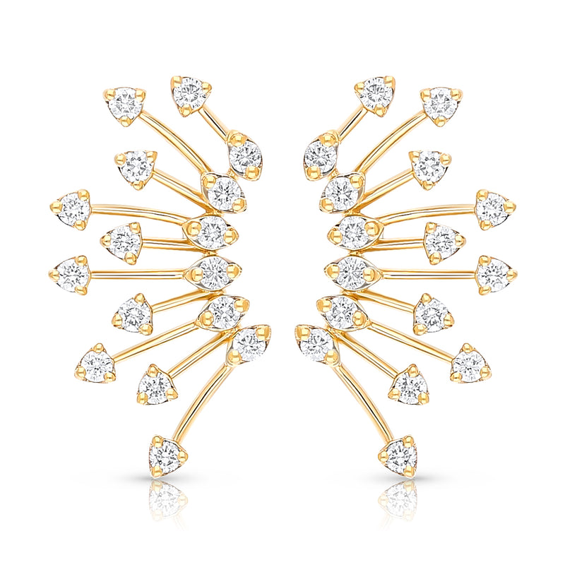 Spike climbers in yellow gold - Brilat