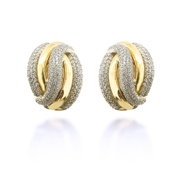 Embrace Gold Diamond Earrings