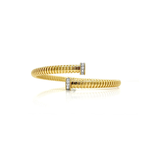 Tubogas Gold Spiral Bangle