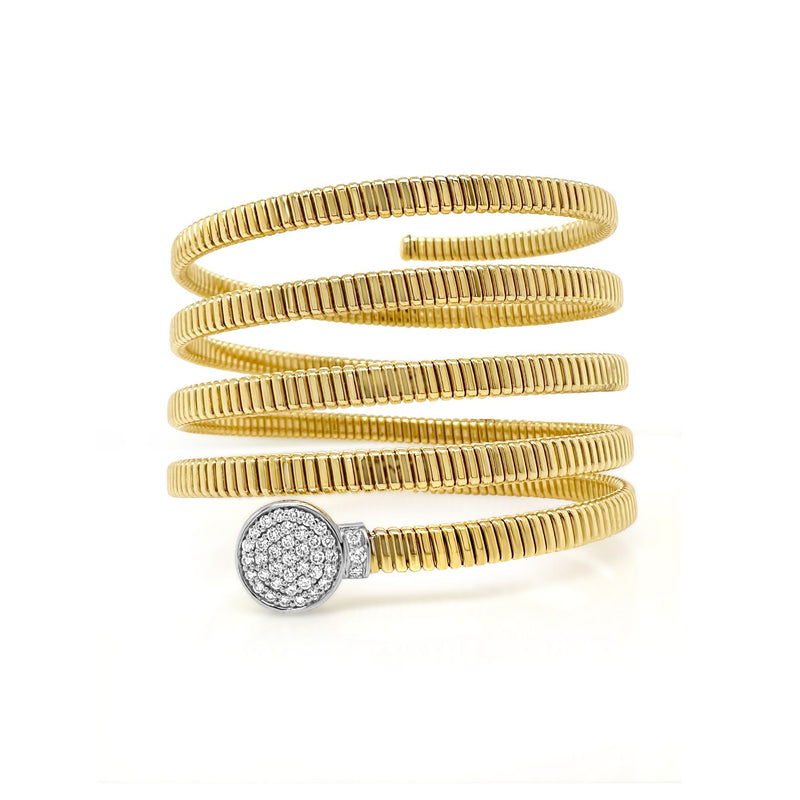 Tubogas spiral mega cuff bracelet