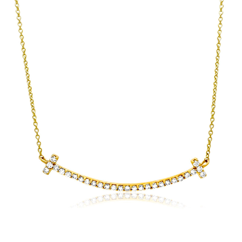 Diamond smile necklace - Brilat