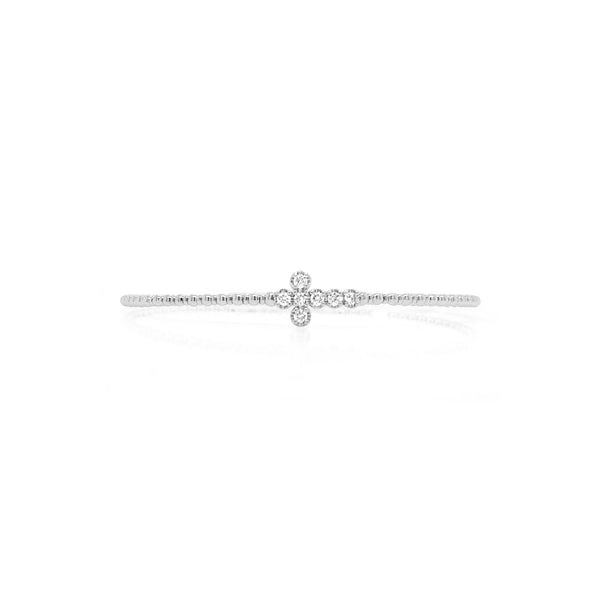 Diamond Cross Flex Bangle