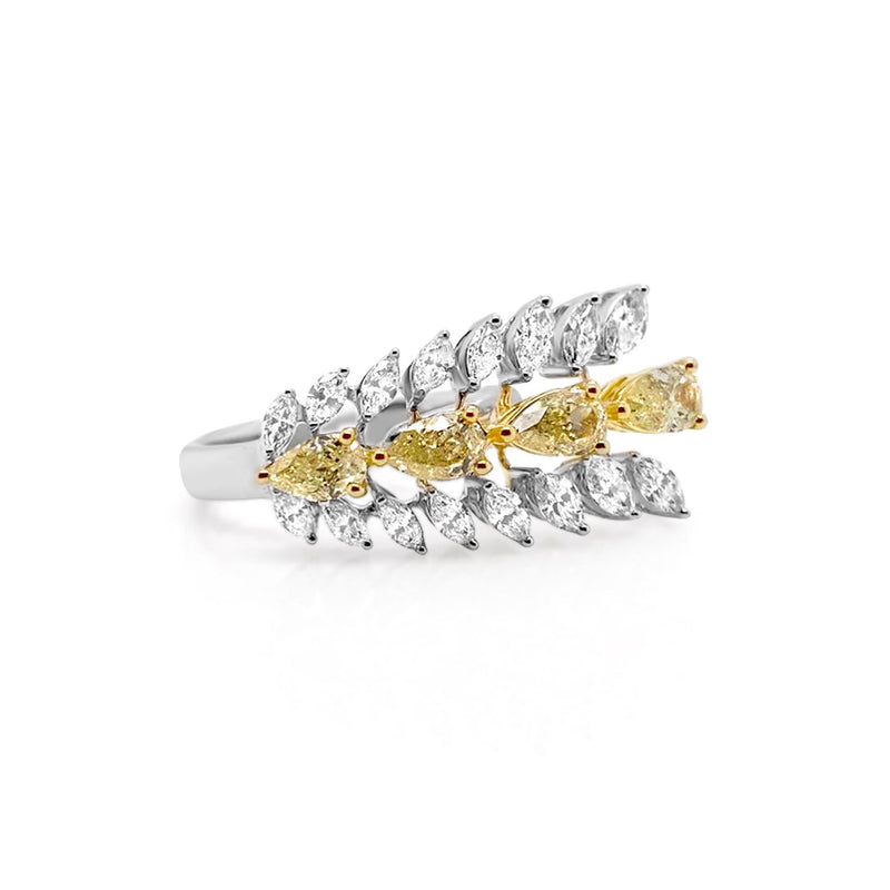 Yellow Diamond wing Ring