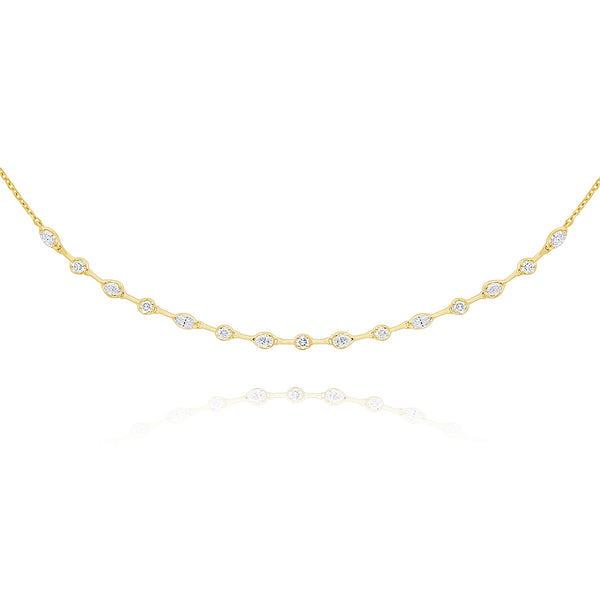 Multishaped Diamond Choker - Brilat