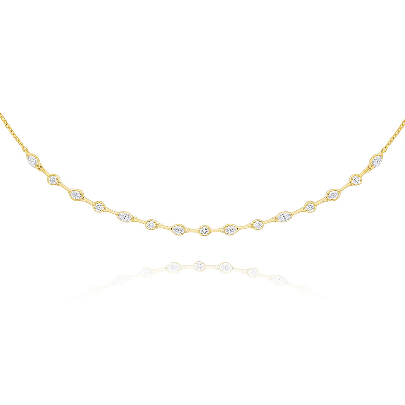 Multishaped Diamond Choker - Brilat