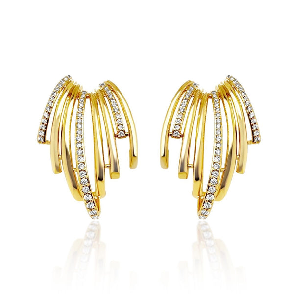 Marcia Gold Bold Ear hugger earrings