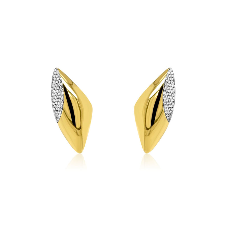 Gold Giardino Statement Earrings - Brilat