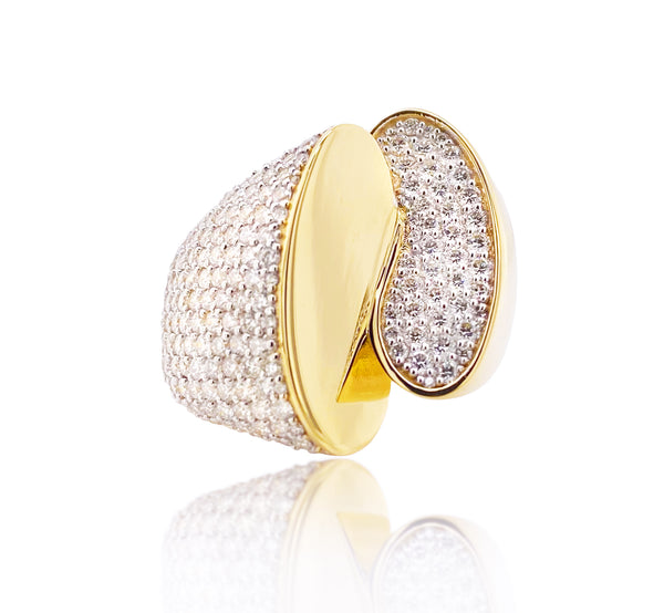 Structure Yellow Gold Ring - Brilat