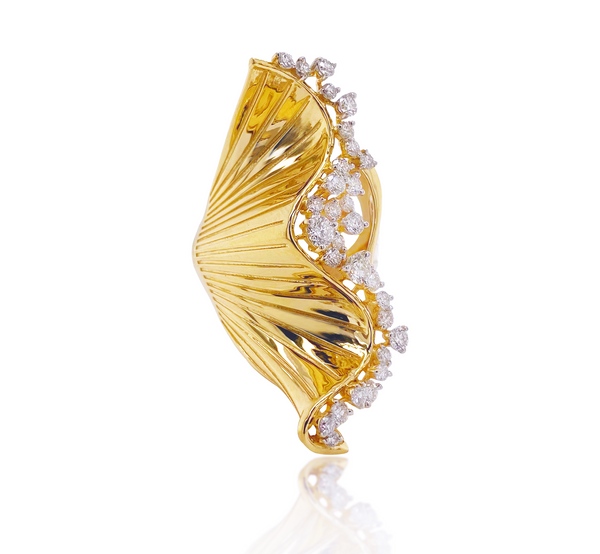 Monarch Yellow Gold & Diamond Ring - Brilat