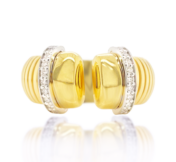 Unity Yellow Gold & Diamond Ring - Brilat