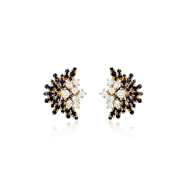 Sapphire & Diamond Taormina earrings - Brilat
