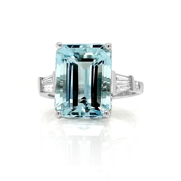 Statement Aquamarine Cocktail Ring