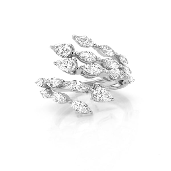 Pear Shaped & Marquise Diamond statement ring