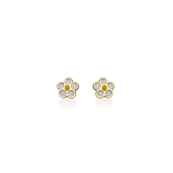 enamel flower earrings - Brilat