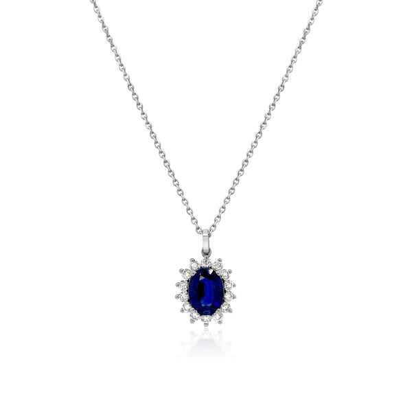 Classic Sapphire Pendant - Brilat