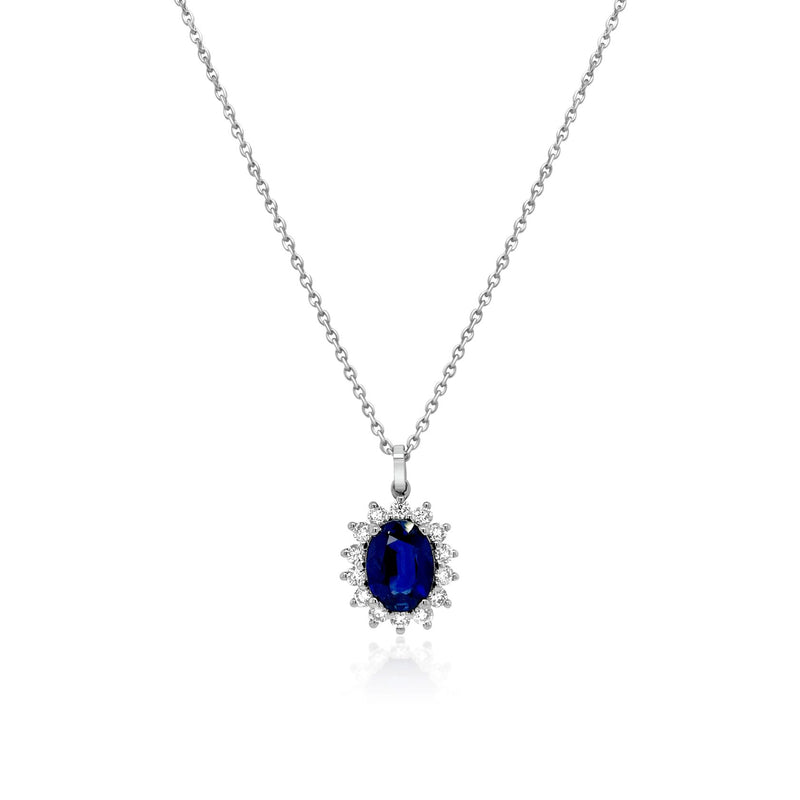 Classic Sapphire Pendant - Brilat