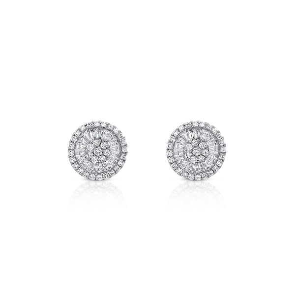 Baguette Diamond Studs - Brilat