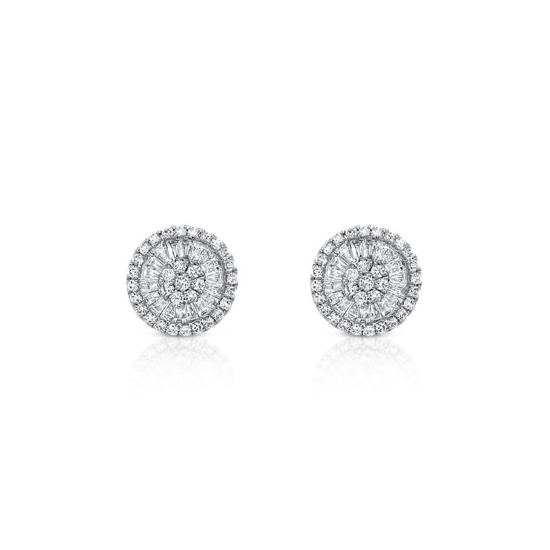 Baguette Diamond Studs - Brilat