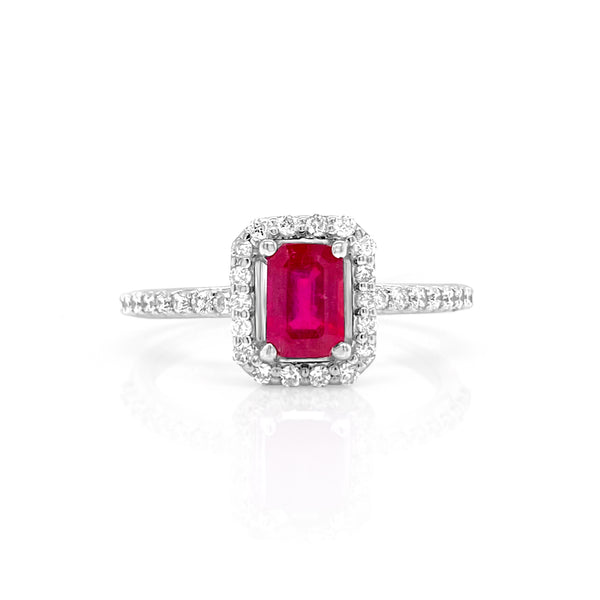 Classic Ruby & Diamond Ring - Brilat